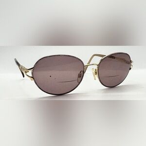 Essentials EN4680 Gold Purple Oval Metal Sunglasses Frames Only
